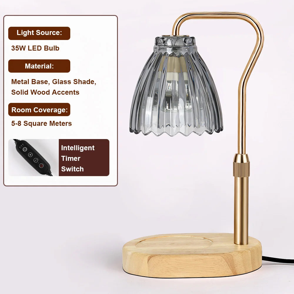 Candle Warmer Lamp with Timer Dimmable Wax Warmer Lamp