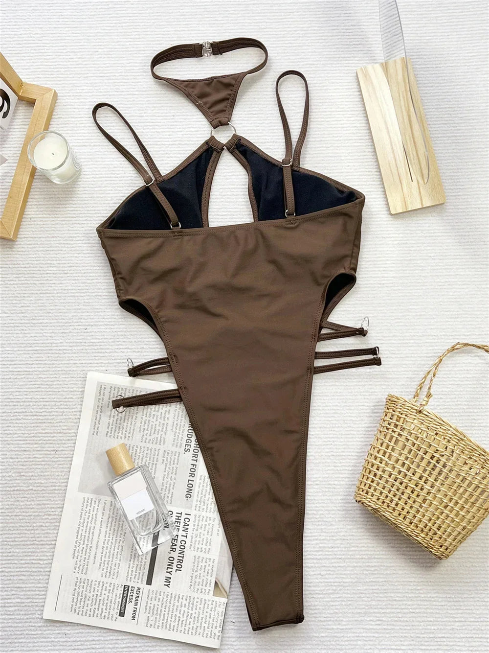 Sexy Halter Bandage Bikini Swimsuit