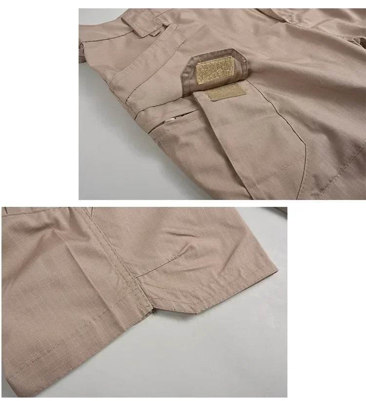 Including Belt Waterproof Quick Dry Multi-pocket Short Pants - Empire P.E