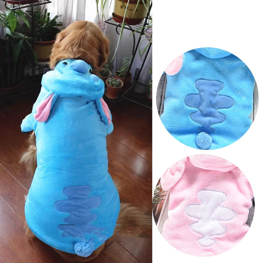 Winter Blue Pink Pet Big Large Animal Costume