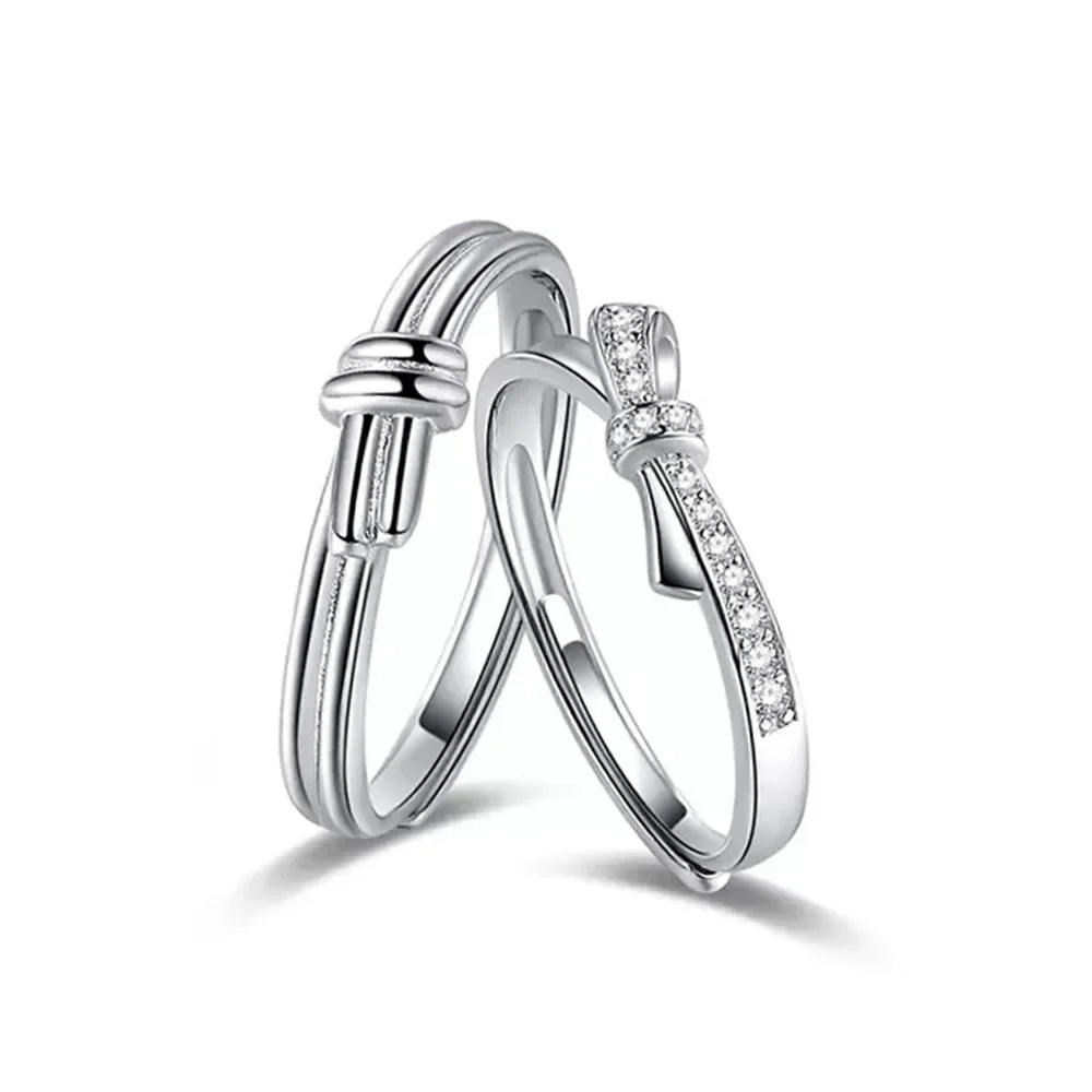 NEW 925 Sterling Silver Moissanite Diamond Couple Rings - Empire P.E