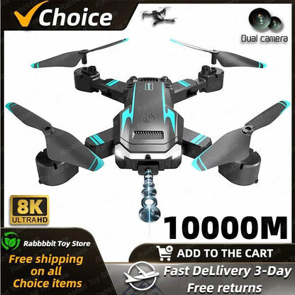 Newest S6 Max 8K Drone Professional Foldable Quadcopter Aerial HD Camera GPS RC Helicopter 10KM Obstacle Avoidance Sell Apron - Empire P.E