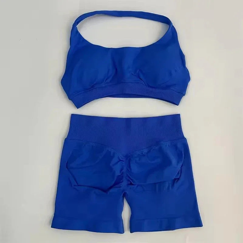 Sports Shorts Set 2 Pieces Seamless Yoga Set - Empire P.E