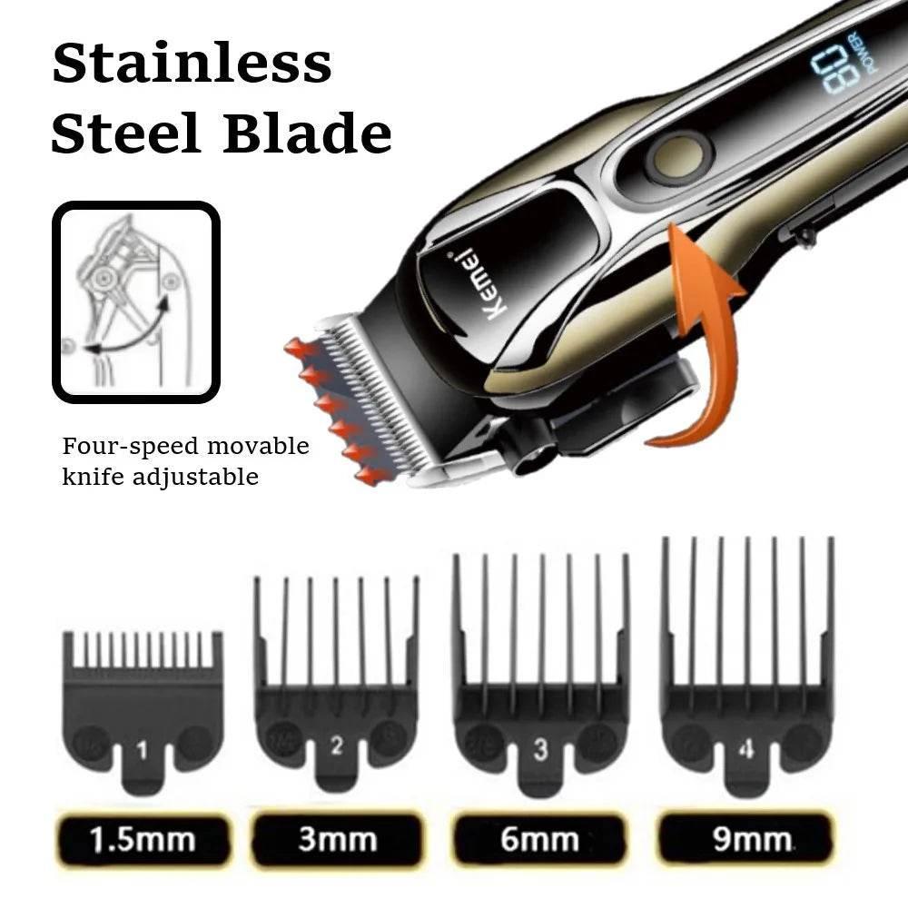 Clipper Electric Hair Trimmer for men Electric shaver professional Men's Hair cutting machine Wireless barber trimmer - Empire P.E