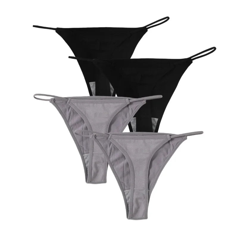 4Pcs/Set Women G-String Seamless Panties Underwear Sexy Lingerie - Empire P.E