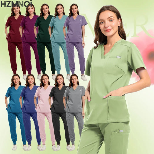 Multicolor Women Pet Shop Doctor Scrub Set