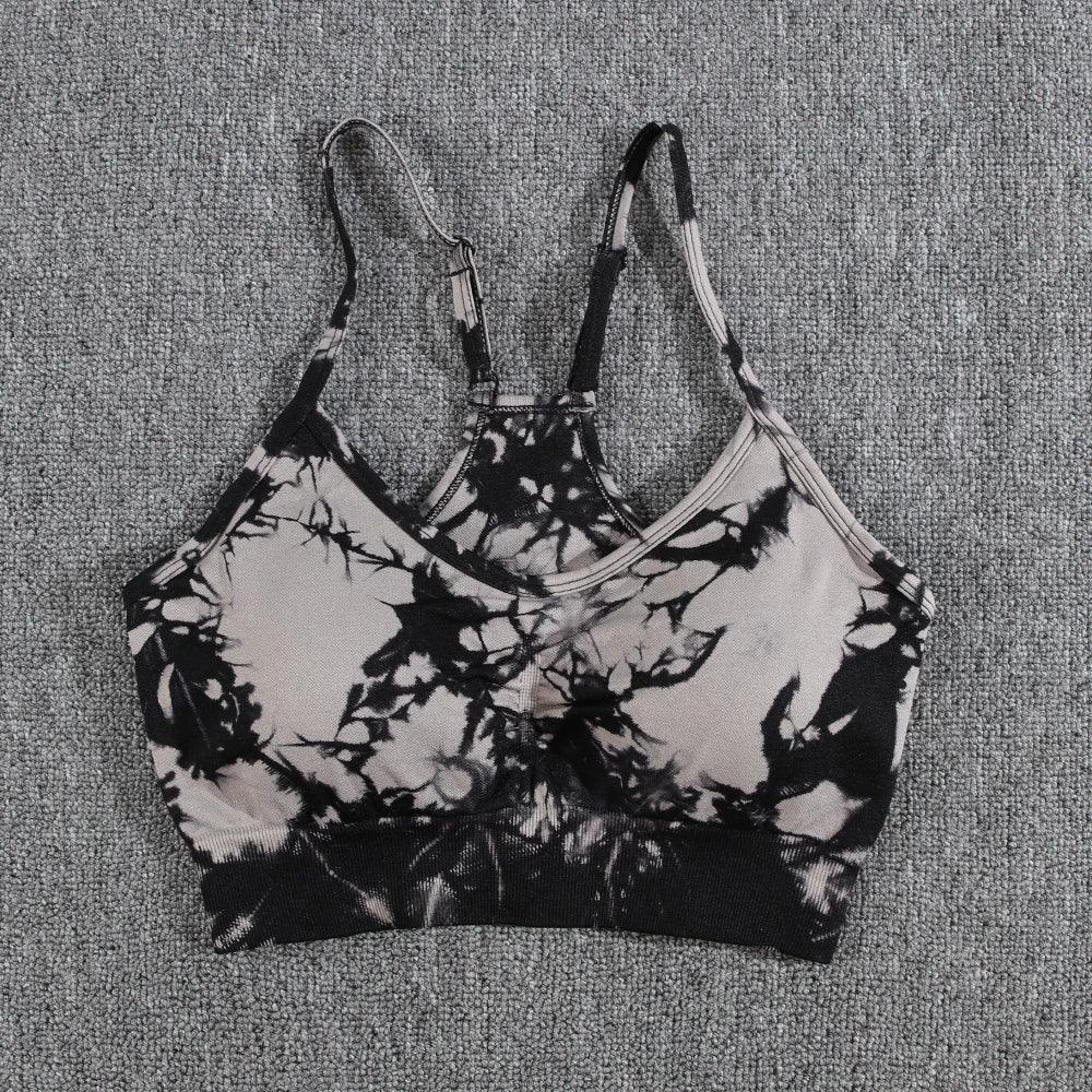 1/2/3/PCS Tie Dye  Seamless Women Pants Sets