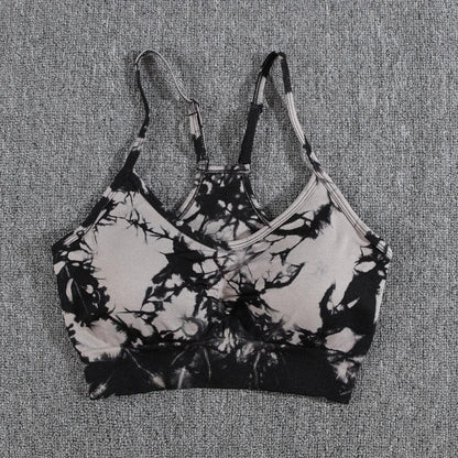 1/2/3/PCS Tie Dye  Seamless Women Pants Sets