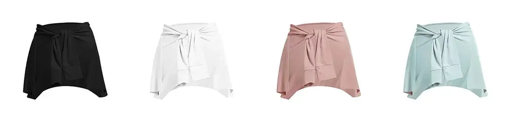 Gym Skirt Wrap Covering Buttocks Workout Fitness Wear Dance Ballet Skirts for Women Sport Yoga Dress Short Thigh Cover Skirt - Empire P.E