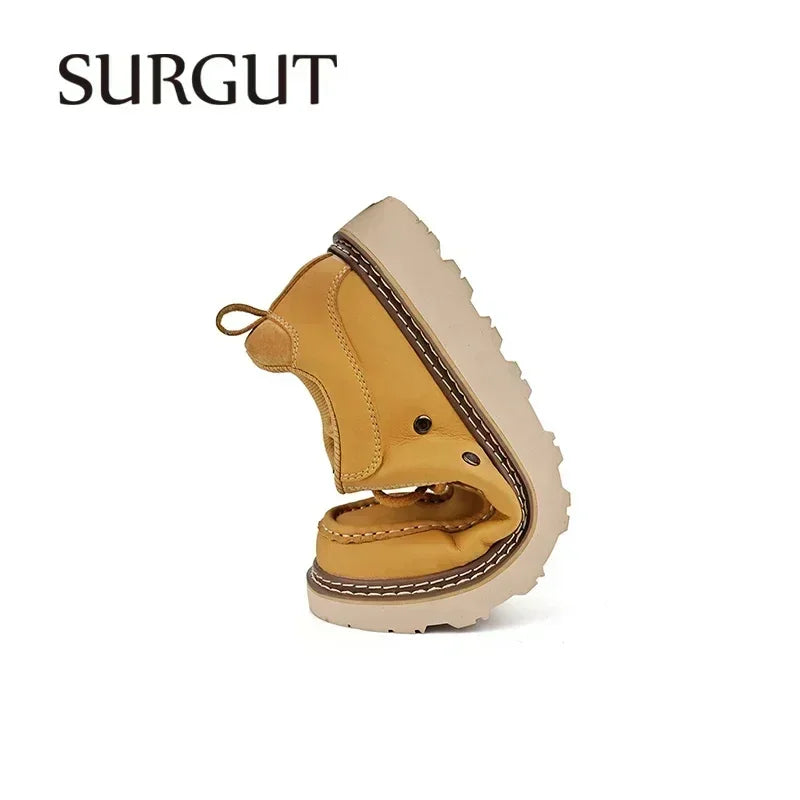 Men Retro Casual Leather Flats 2025