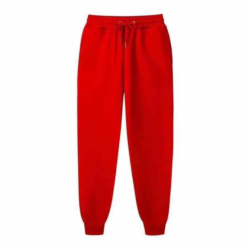 Men's Casual Sweatpants Fleece Sports Pants Unisex Fashion Solid Loose Trousers Streetwear Autumn Winter Jogging Fitness Pants - Empire P.E