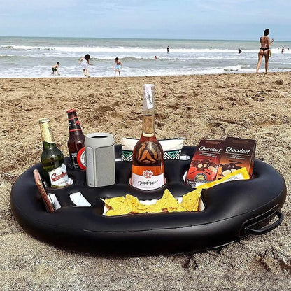 Summer Sea Bucket Cup Holder Inflatable Pool Beach Swimming Play Family Party Float Beer Drink Tray Cooler Table Toy Accessories - Empire P.E
