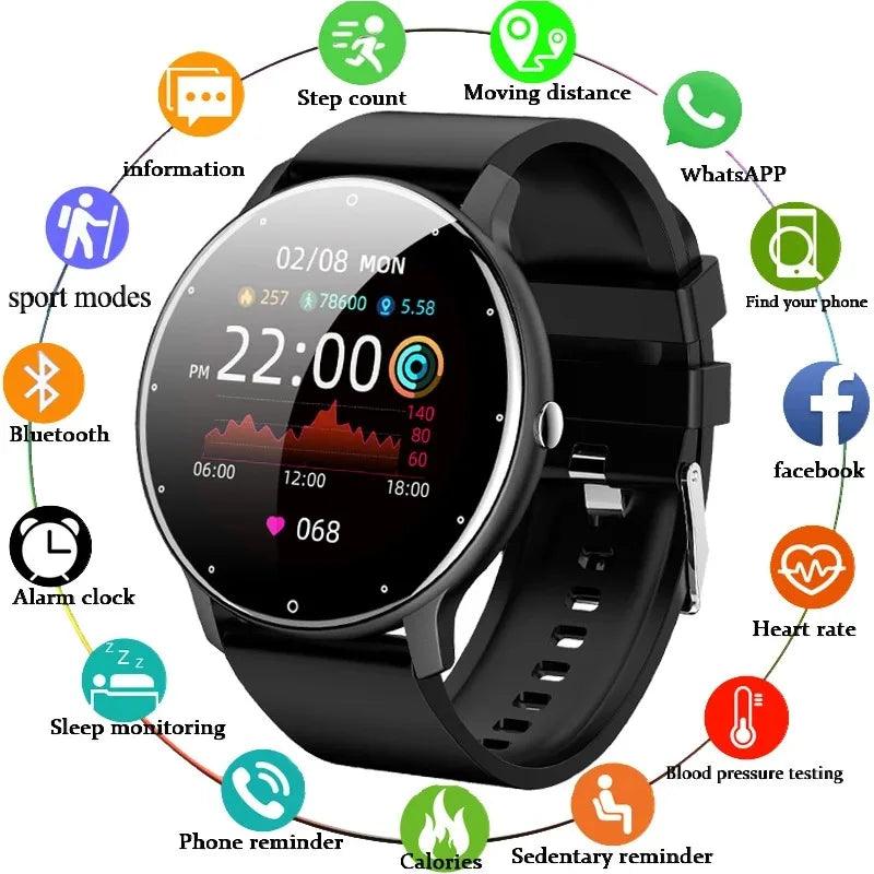 LIGE Smart Watch Men or Women Full Touch Screen Sport Fitness Watch - Empire P.E