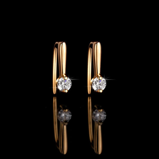 Moissanite Earrings Lab Diamond 925 Sterling Silver - Empire P.E
