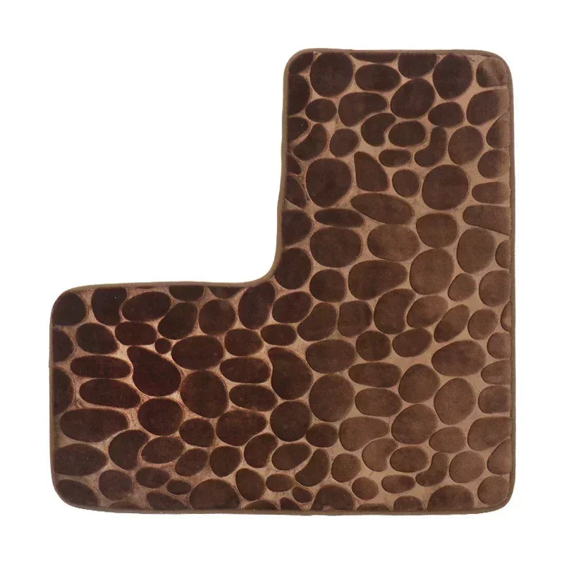 Bathroom Rug L-Shaped Bath Mat - Empire P.E