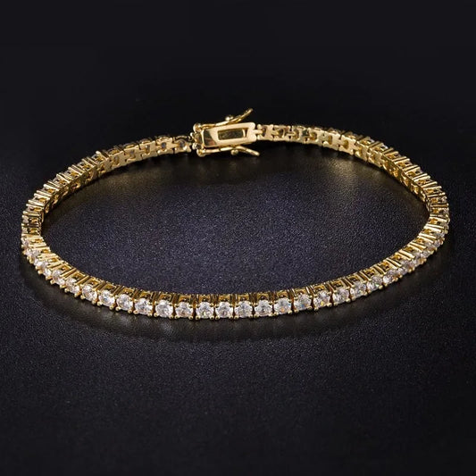 2025 new 7-8 Inch Tennis Bracelet with Four Claws - Empire P.E
