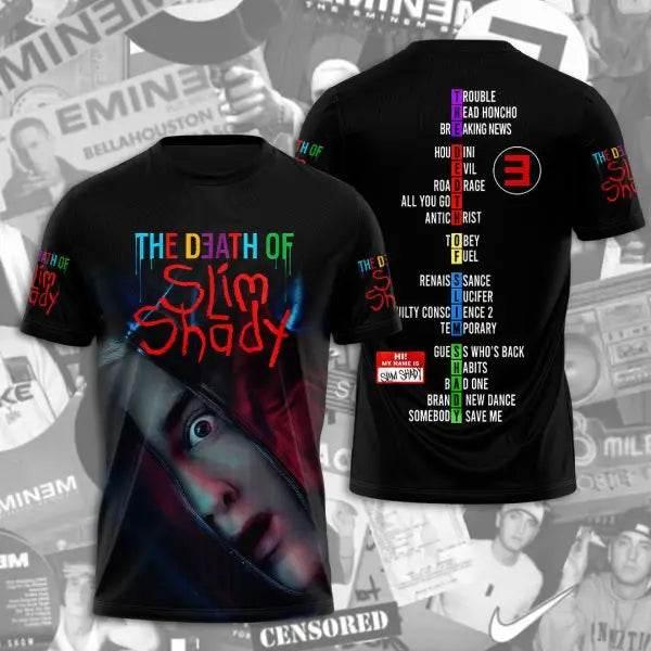2025 New Men's T-shirt Popular Rapper Eminem 3D Printed t shirts Men/Women Hip Hop Street Tee Loose Casual Top Trend Man Clothes - Empire P.E