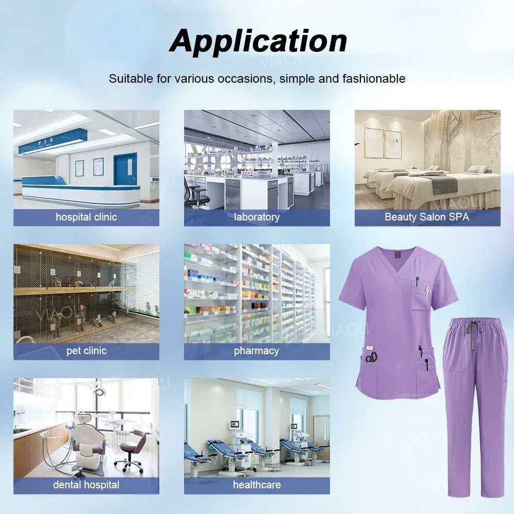 Medical Uniform Scrubs Set