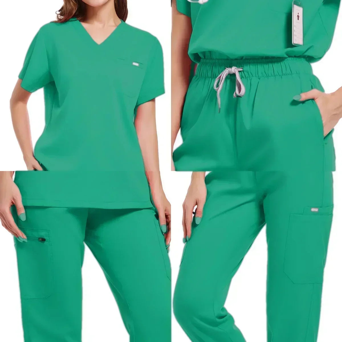 Multicolour Jogger Suit Nurse Scrubs Set