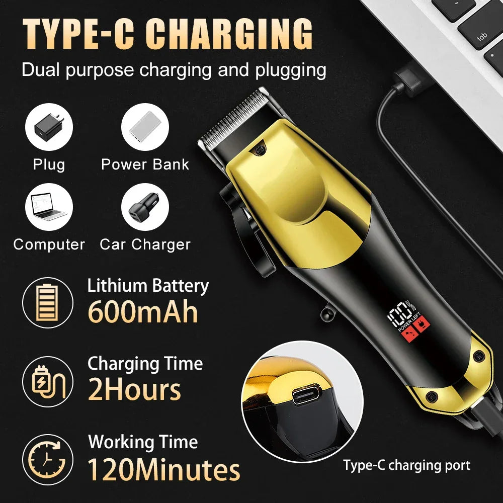 USB Rechargeable Hair Clippers for Men - Empire P.E