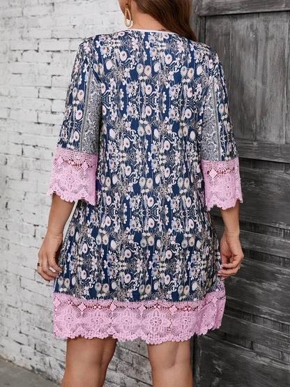 Plus Size Fashion Elegant Women Dress Loose Casual Dress Women Printed Dress New Temperament - Empire P.E