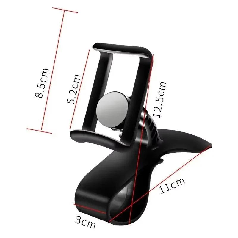 360 Rotatable Car Phone Holder Universal Cell Phone Stands Car Rack Dashboard Support for Auto Grip Mobile Phone Fixed Bracket - Empire P.E