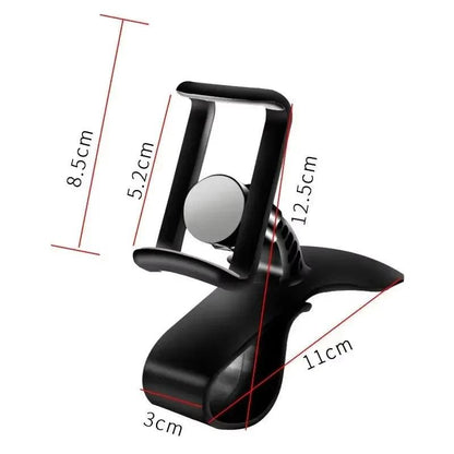 360 Rotatable Car Phone Holder Universal Cell Phone Stands Car Rack Dashboard Support for Auto Grip Mobile Phone Fixed Bracket - Empire P.E