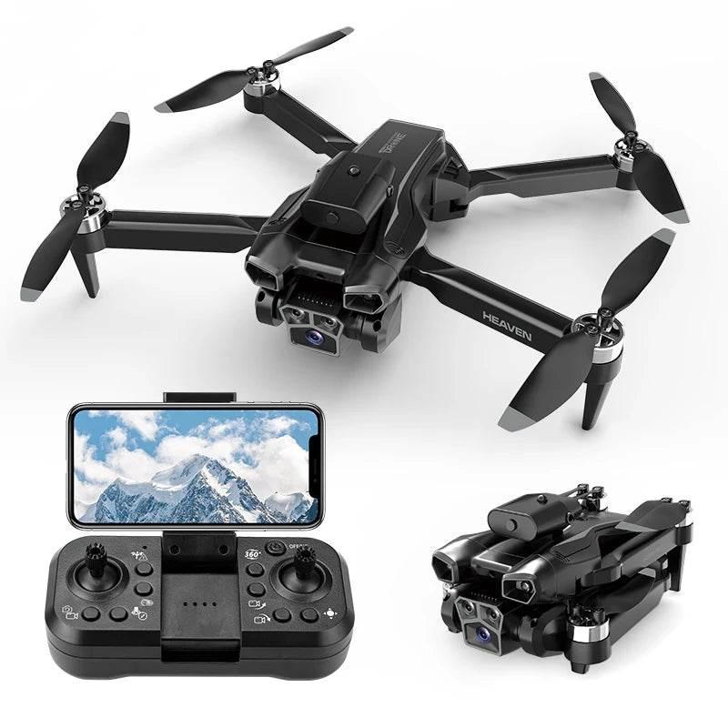 Drone aerial view brushless motor with obstacle avoidance optical flow foldable quadrotor foldable remote control airplane toy - Empire P.E