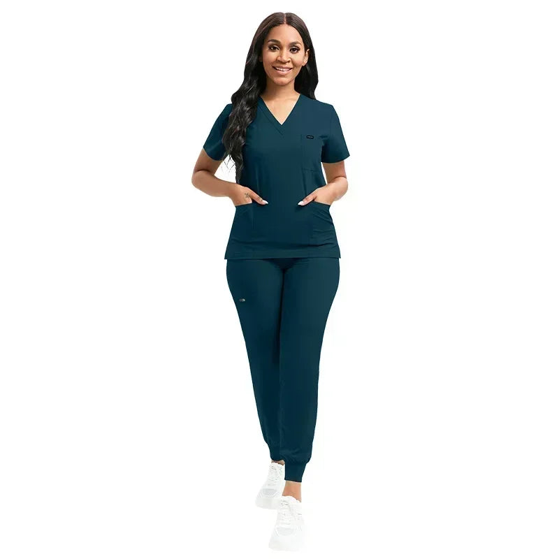 Multicolor Unisex Short Sleeved Scrubs Sets - Empire P.E