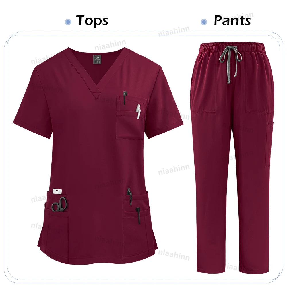 Elastic Scrub Uniform Set - Empire P.E