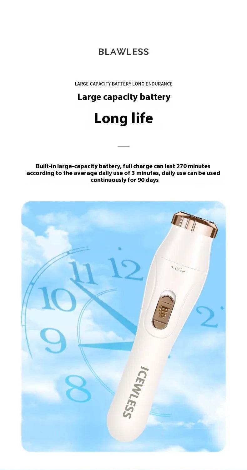 Electric Hair Trimmers for Women Waterproof Razor Painless Private Body Hair Removal Device shaver Bikini Arm Leg Face Shaving - Empire P.E