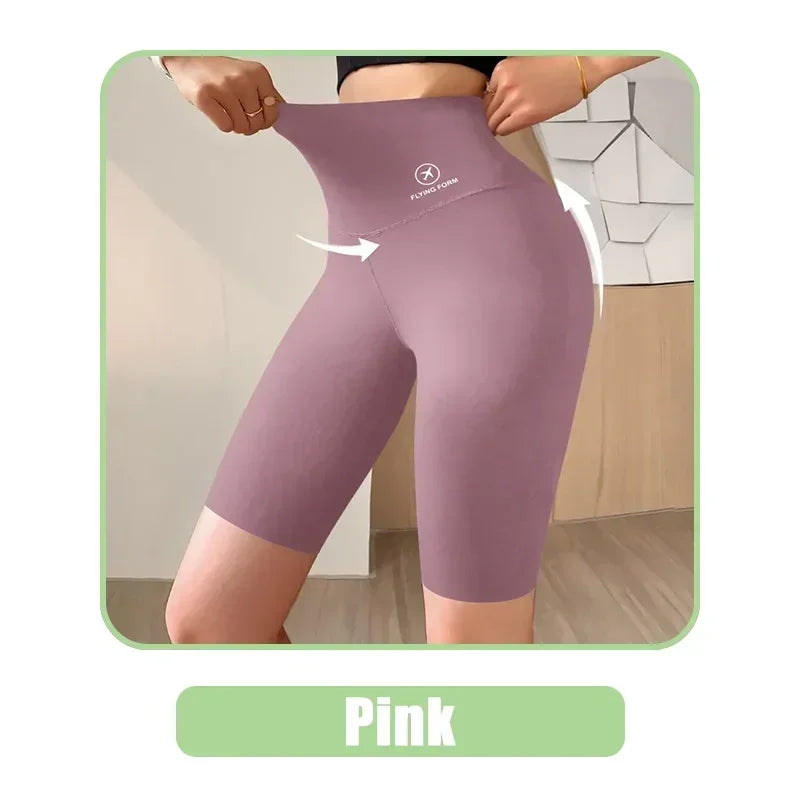 Seamless Women Sports Shorts High Waist Fitness Jogging Body Shaping Boxers Push Up Scrunch Butt Biker Slim Underwear - Empire P.E