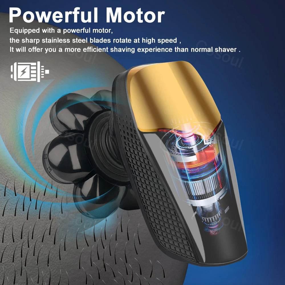 Shaver for Men Electric Shaver Powerful Bald Head Shaver Beard Shaving Machine For Men Razor Husband Gift Boyfriend - Empire P.E