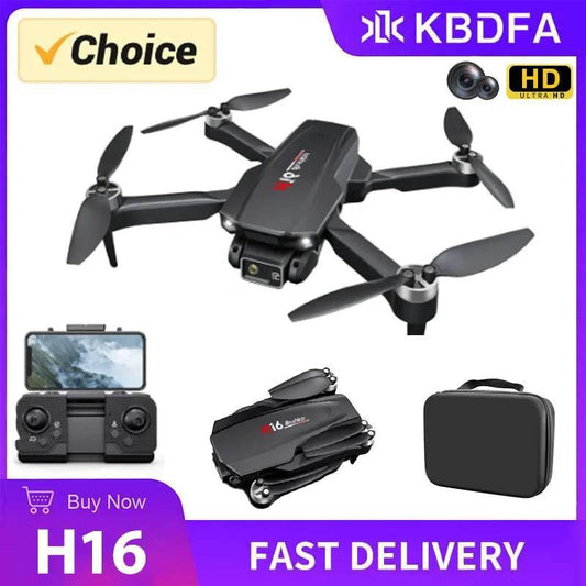 KBDFA New Drone H16 GPS Professional Dual Camera Dron Quadcopter Brushless Aerial Photography Laser Obstacle Avoidance RC Toy - Empire P.E