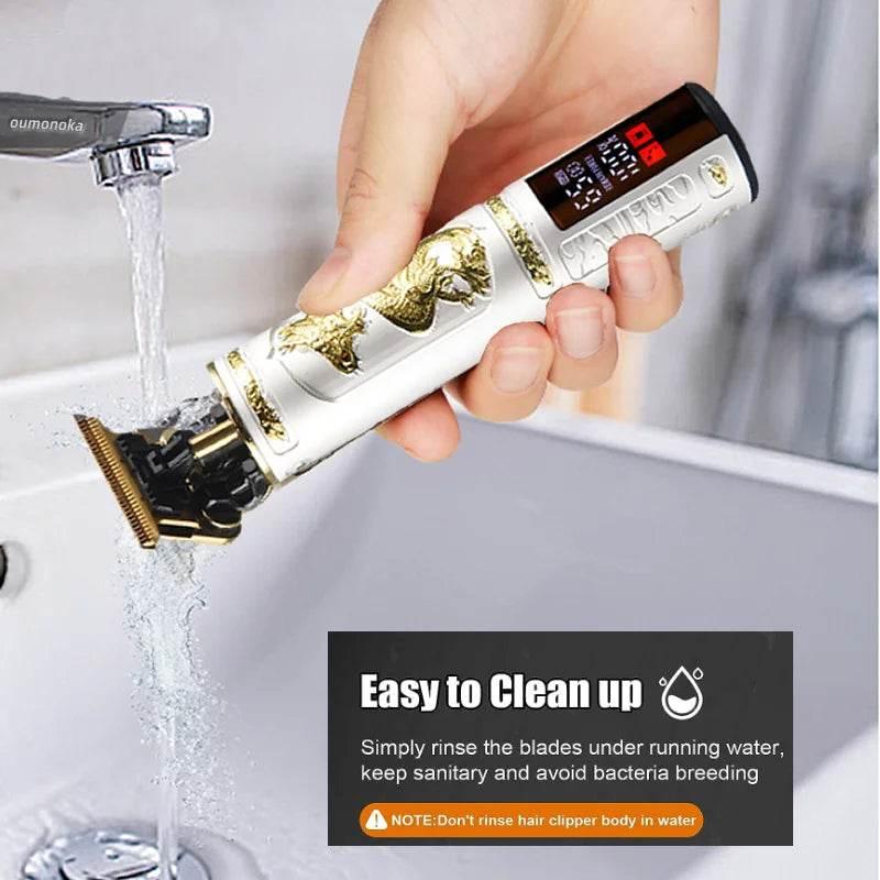 New WaterProof Professional Electric Shaver for Men Razor for Men Mower Beard Trimmer Barber Shaving Machine T9 Hair Clipper - Empire P.E