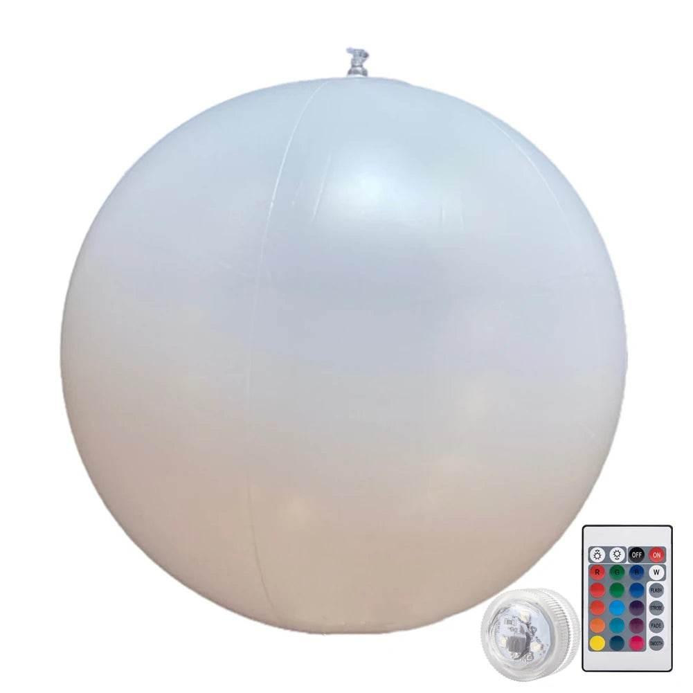 16 Colors Floating Pool Lights 90cm Large Inflatable Pool Beach Ball For Water Pool Party Outdoor Balloon LED Garden Ball Light - Empire P.E