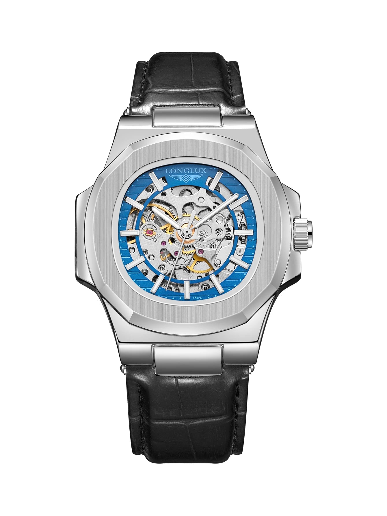 Men's Automatic Mechanical Leather Watch