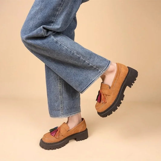 2024 New Women's British Style Thick Sole Shoes - Empire P.E