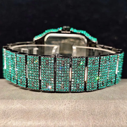 Green Diamond Watch For Men