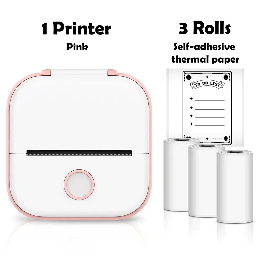 Portable Mini Wireless Thermal Pocket Printer Self-adhesive Stickers - Empire P.E