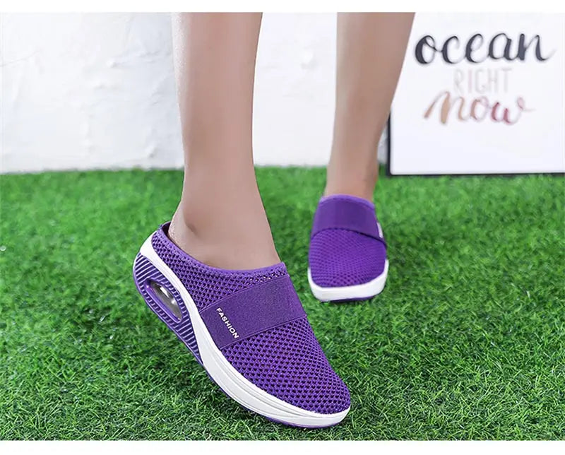 slip-ons without back female sneakers women's sport shoes professional running shoes black sports shoes skor walkx 1229 - Empire P.E