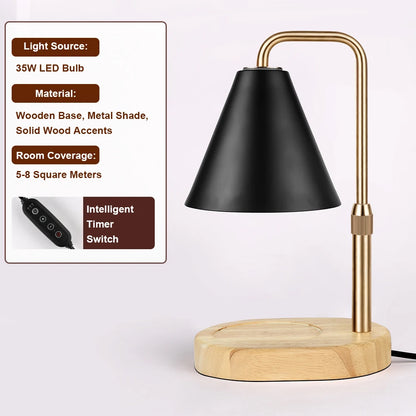Candle Warmer Lamp with Timer Dimmable Wax Warmer Lamp