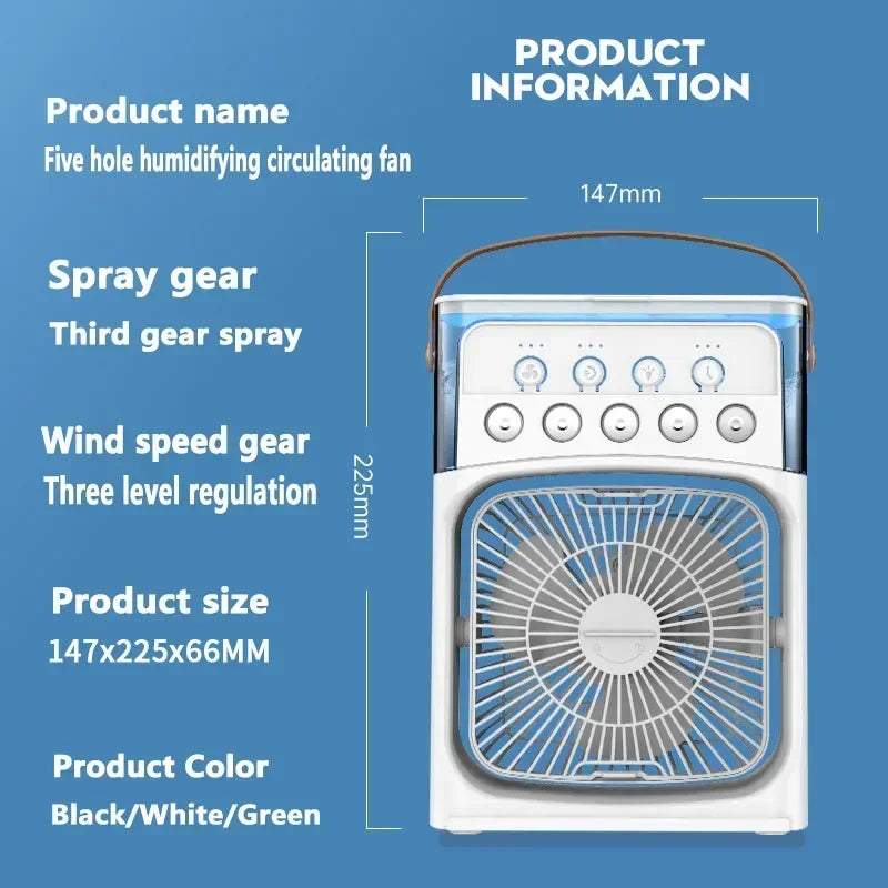 3 In 1 Fan AIr Conditioner Household Small Air Cooler - Empire P.E