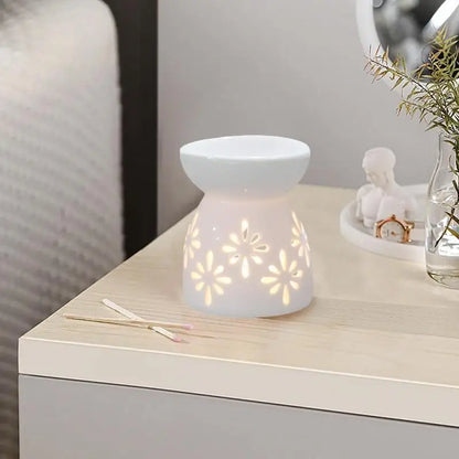 Wax Melt Essential Oil Burner Ceramic Candle Holder