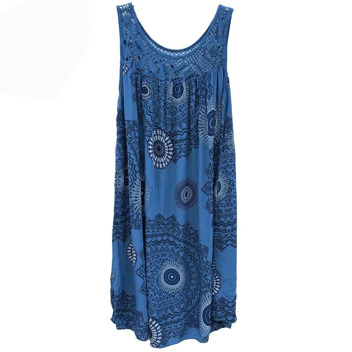Women's clothing summer sleeveless camisole dress lace print sleeveless large swing loose sexy dress long skirt plus size - Empire P.E