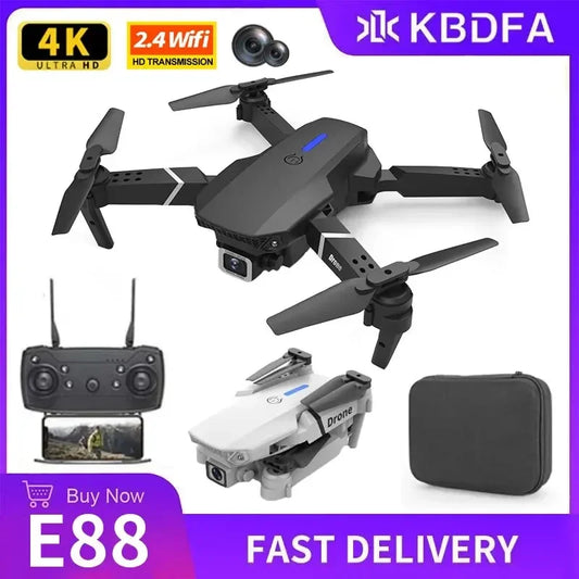 KDBFA 2024 New E88 Pro WIFI FPV Drone Wide Angle HD 4K 1080P Camera - Empire P.E