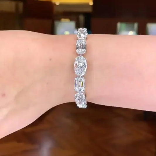 Lab Diamond Bangle Bracelet - Empire P.E
