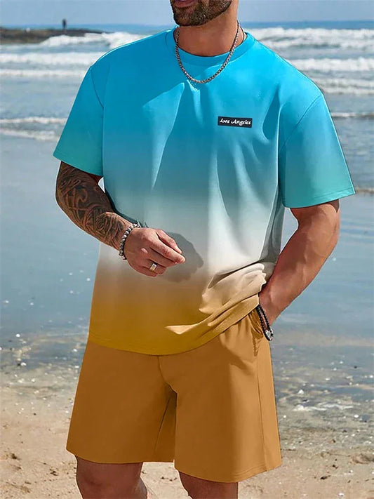 Summer Men's Suit Sportswear Fashion Casual Short Sleeve - Empire P.E