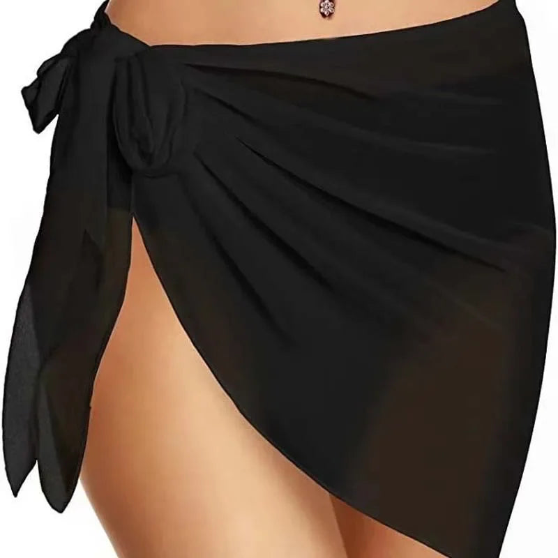Summer Women Short Swimsuit Coverups Beach Bikini Wrap