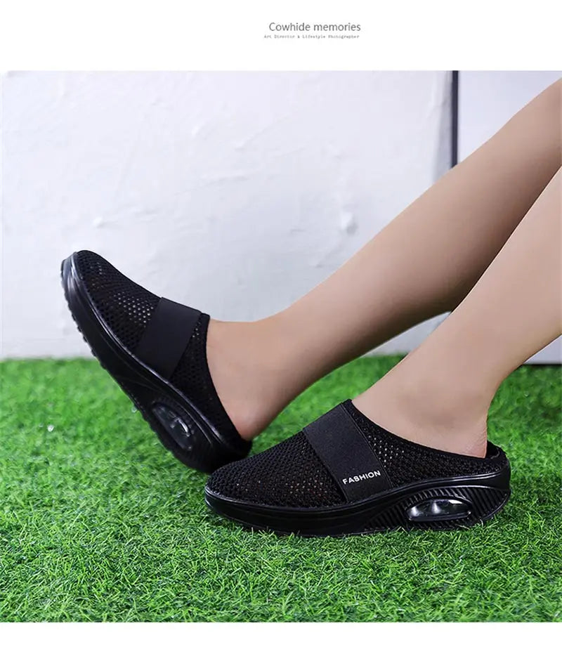 slip-ons without back female sneakers women's sport shoes professional running shoes black sports shoes skor walkx 1229 - Empire P.E